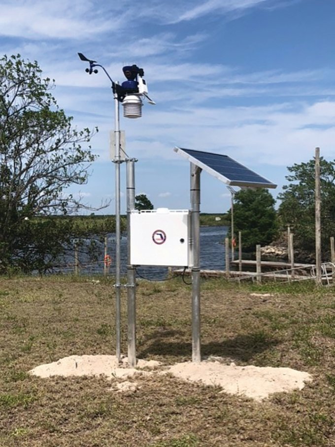 GLADES COUNTY -- WeatherSTEM stations provide real time data including temperature, wind speed and wind gusts. [Photo courtesy Glades County Emergency Management]